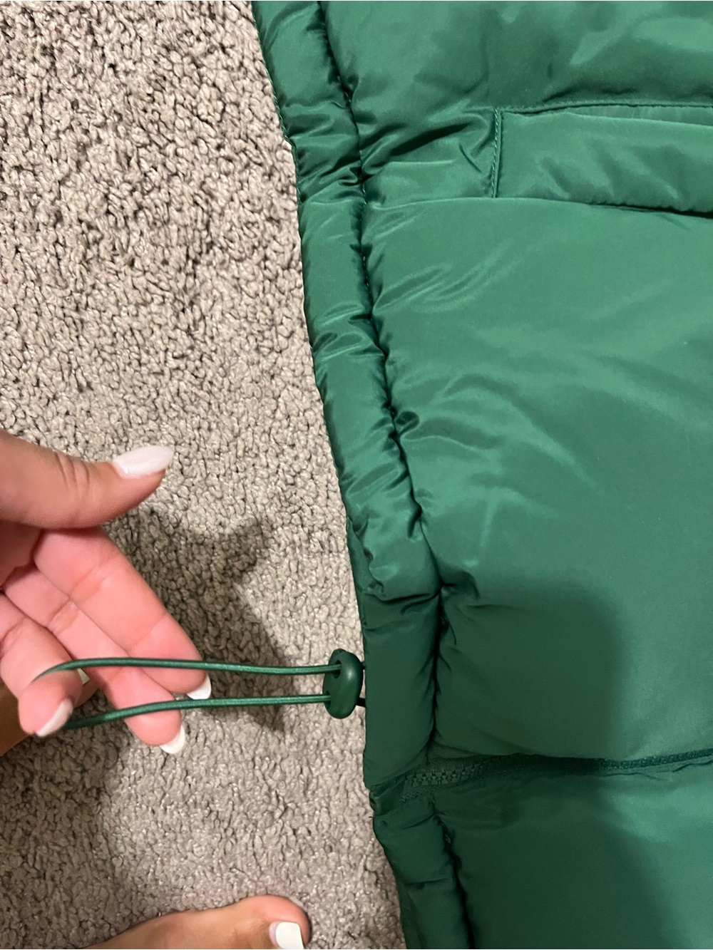 NFL Green Insulated Jacket with NFL Patch - Picture 3 of 7